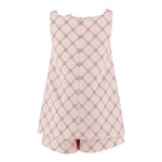 Elisabetta Franchi Abito Giromanica Tinta Unita con Stampa per Bambina EFTA099 ROSA ELISABETTA FRANCHI 