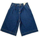 Elisabetta Franchi Short Bermuda Tinta Unita In Denim per Bambina EFBE071 BLU ELISABETTA FRANCHI 