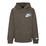 NIKE felpa tinta unita con cappuccio e stampa Verde per Bambino 9Q0868X VERDE NIKE 