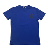 Yours T-Shirt Girocollo Tinta Unita Con Stampa In Contrasto Blu Per Bambino