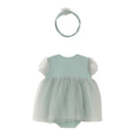 Mayoral Pagliaccetto Set-Fascia Tinta Unita per Neonata 1659 VERDE MAYORAL 