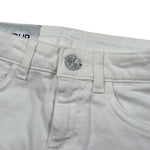 Dondup Gonna In Denim Tinta Unita con Tasconi per Bambina DFG015 BIANCO DONDUP 