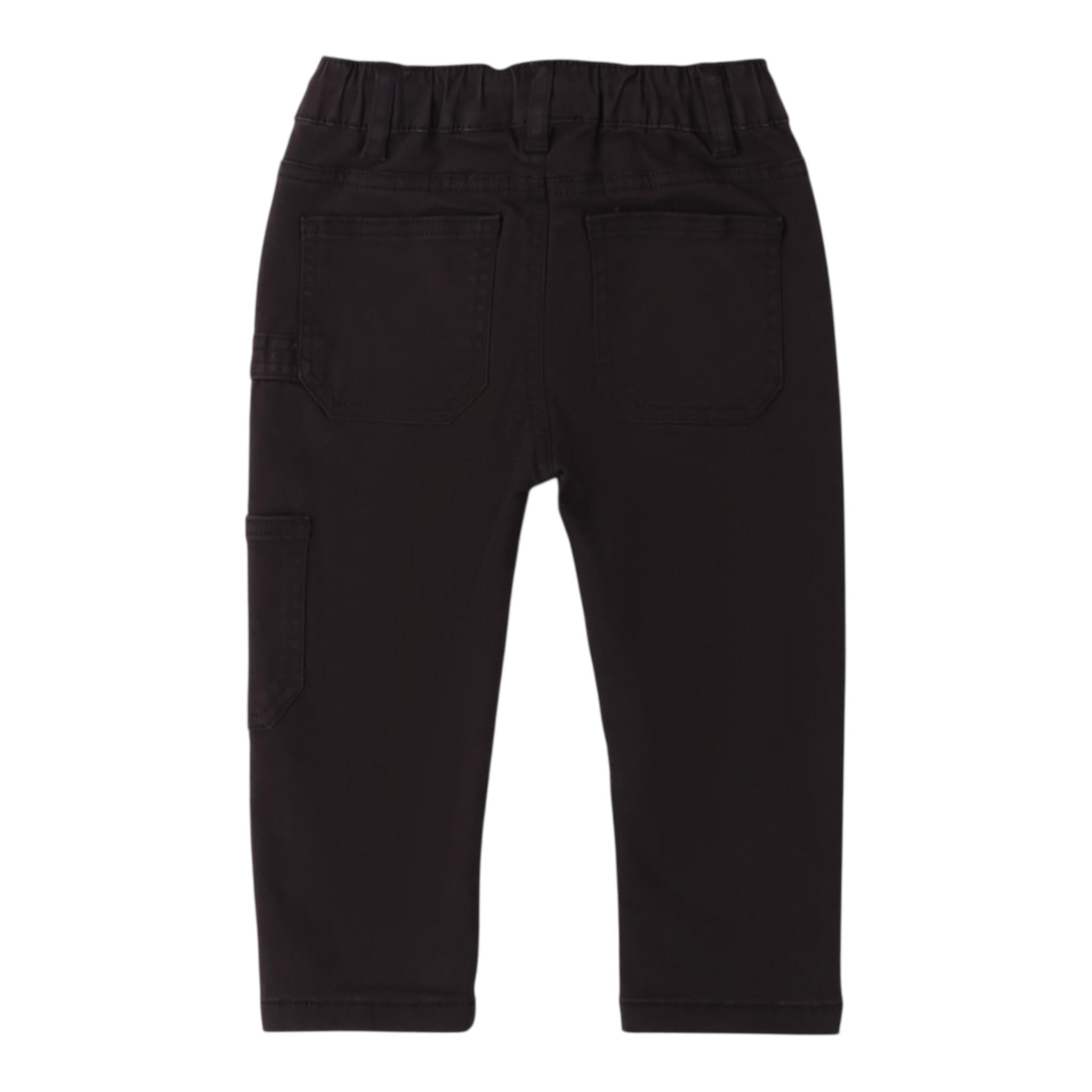 Sarabanda Pantalone tinta unita con Elastico In Vita Nero per Neonato 0B031 NERO SARABANDA 