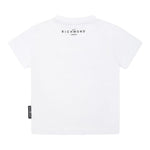 John Richmond T-Shirt Girocollo Tinta Unita con Stampa per Neonato RIP25014TSXXX BIANCO JOHN RICHMOND 