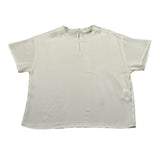 Vicolo Camicia Mezza Manica tinta unita Avorio per Bambina 3146M00087 AVORIO VICOLO 