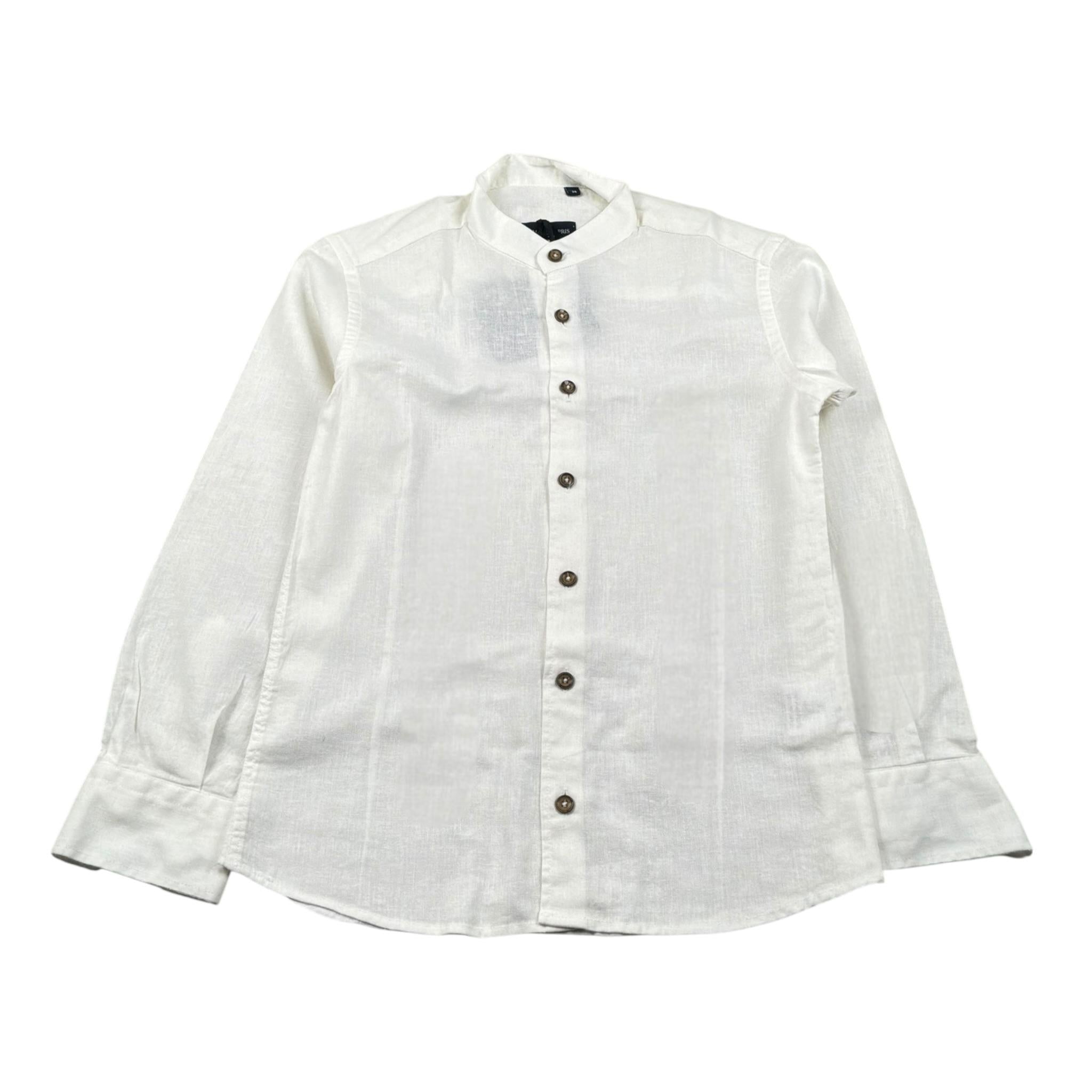 Emanuel Pris Camicia Tinta Unita Manica Lunga  per Bambino ECM4125R BIANCO EMANUEL PRIS 