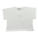 Disclaimer T-Shirt Girocollo Tinta Unita con Stampa E Brillantini per Bambina 25EDK58552 BIANCO DISCLAIMER 