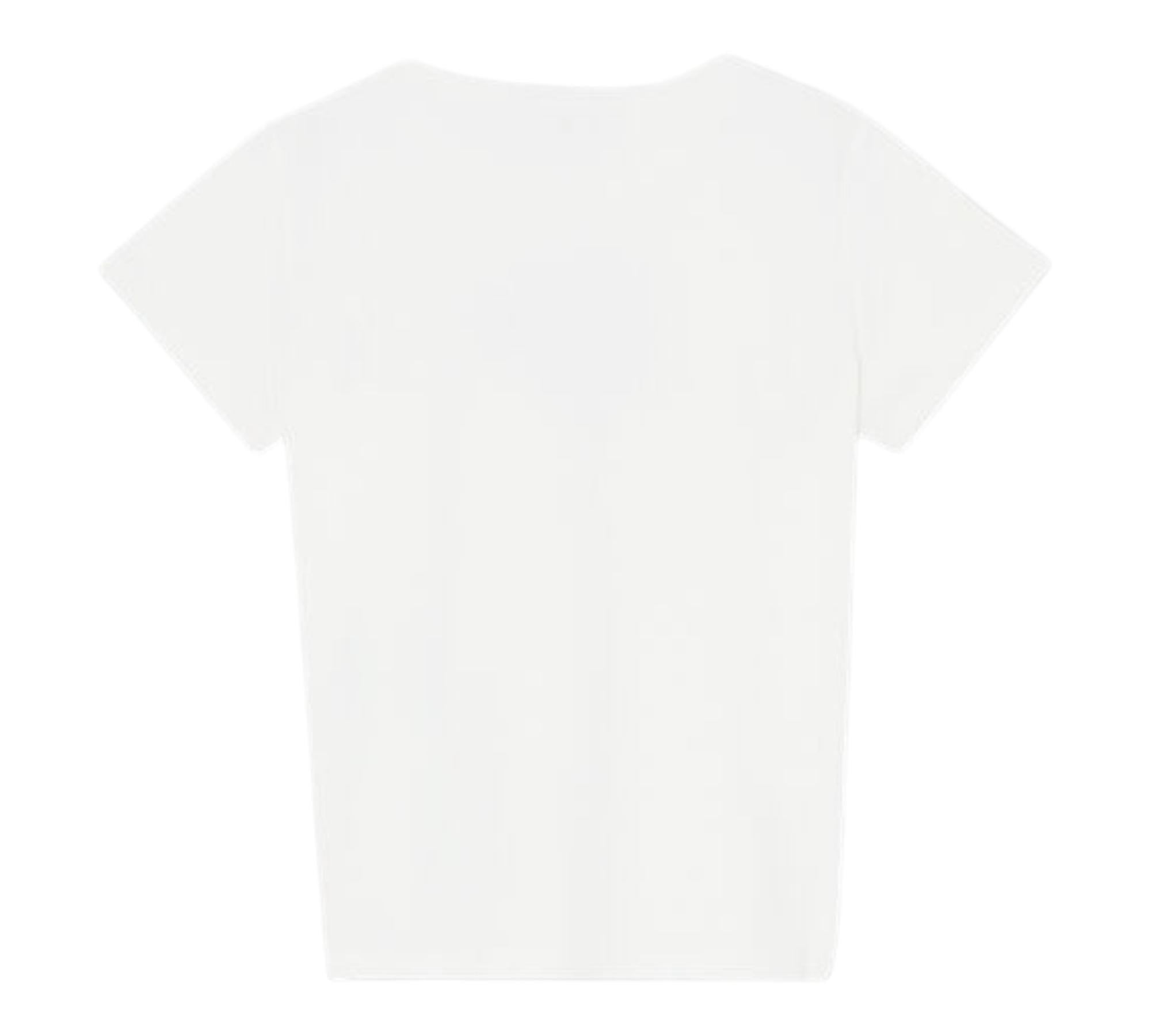 Liu Jo T-Shirt Girocollo Tinta Unita con Brillantini per Bambina GA5019XX BIANCO LIU JO 