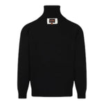 JOHN RICHMOND maglia collo alto tinta unita con stampa Nero per Bambino RBA24104LU NERO JOHN RICHMOND 