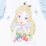 Monnalisa Abito Bicolore con Stampa E Brillantini per Neonata 19E918N BIANCO MONNALISA 