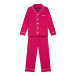 Ralph Lauren Completo 2 Pezzi Pigiama Shirt-Pantalone per Bambina 4P0279 FUXIA RALPH LAUREN 