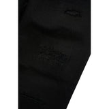 Dsquared2 Pantalone Tinta Unita con Strappi per Bambino DQ1748 NERO DSQUARED2 