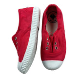 Chipie Sneakers, einfarbig, mit roter Kontrastsohle für Neugeborene