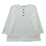 Zhoe & Tobiah Shirt Tinta Unita con Bottoni per Bambino BSE11MJ PANNA ZHOE & TOBIAH 