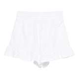 Moschino Short In Felpa Tinta Unita con Stampa per Bambina HAQ014L BIANCO MOSCHINO 