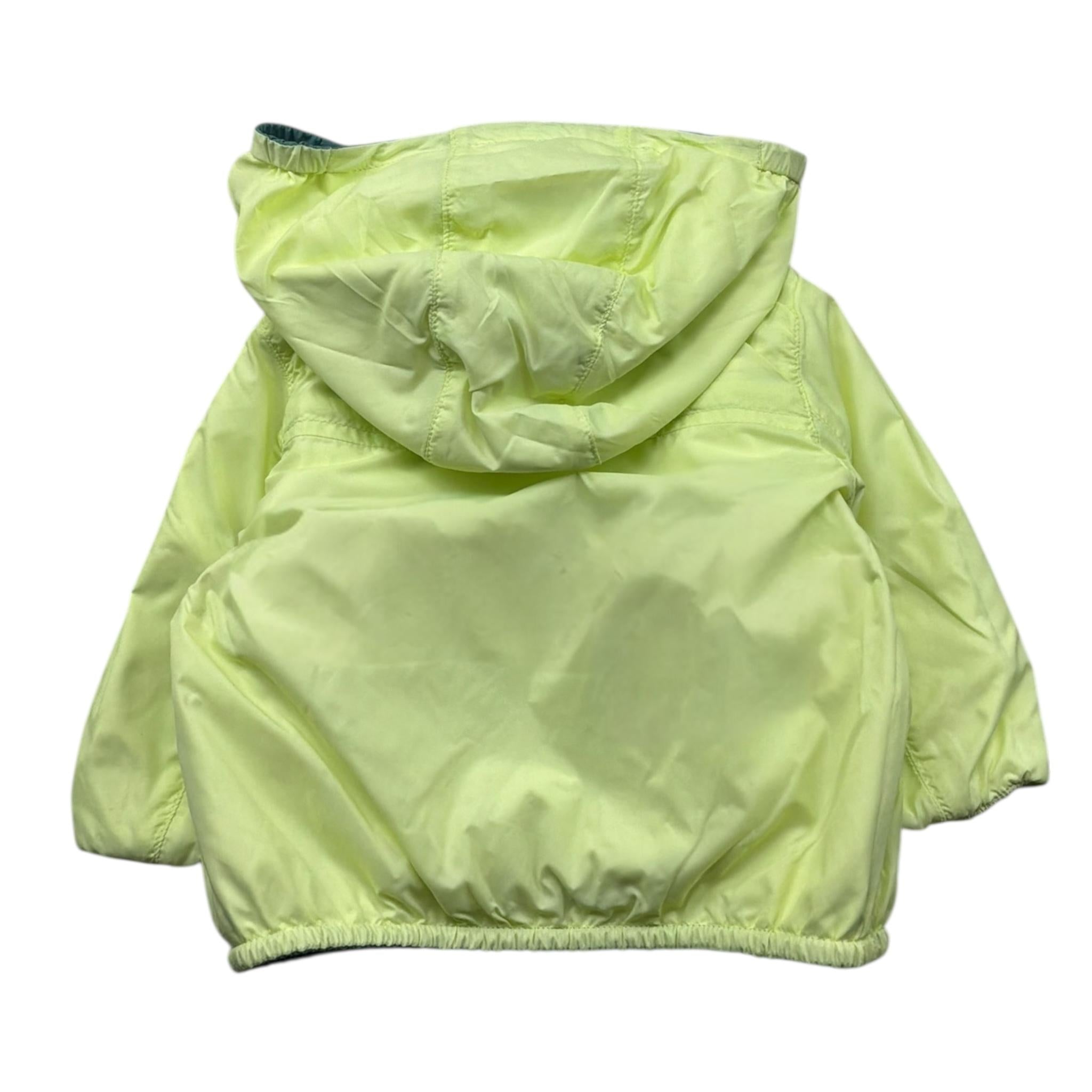 K-Way Giubbino Reversibile con Zip E Cappuccio per Neonato K2123IW VERDE K-WAY 