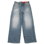 Diesel Jeans Tinta Unita Modello Palazzo per Bambina J00818X AZZURRO DIESEL 