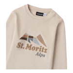 SARABANDA shirt girocollo tinta unita con stampa Beige per Bambino 0A148 BEIGE SARABANDA 