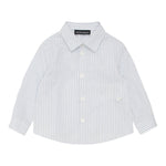 Emporio Armani Camicia Tinta Unita con Manica Lunga Fantasia A Righe per Neonato 6DHCJD BIANCO EMPORIO ARMANI 