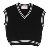 ELISABETTA FRANCHI gilet in maglia scollo a v tinta unita Nero per Bambina EFMA153X NERO ELISABETTA FRANCHI 