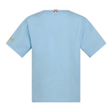 Saint Barth T-Shirt Girocollo Tinta Unita con Stampa per Bambino TSH000102180F CELESTE SAINT BARTH 