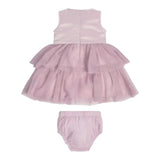 Guess Set Abito-Coulotte Tinta Unita Giromanica per Neonata A3RK26KBL10 ROSA GUESS 