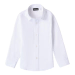 SARABANDA camicia manica lunga tinta unita con bottoni Bianco per Bambino 7130 BIANCO SARABANDA 