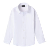 SARABANDA camicia manica lunga tinta unita con bottoni Bianco per Bambino 7130 BIANCO SARABANDA 