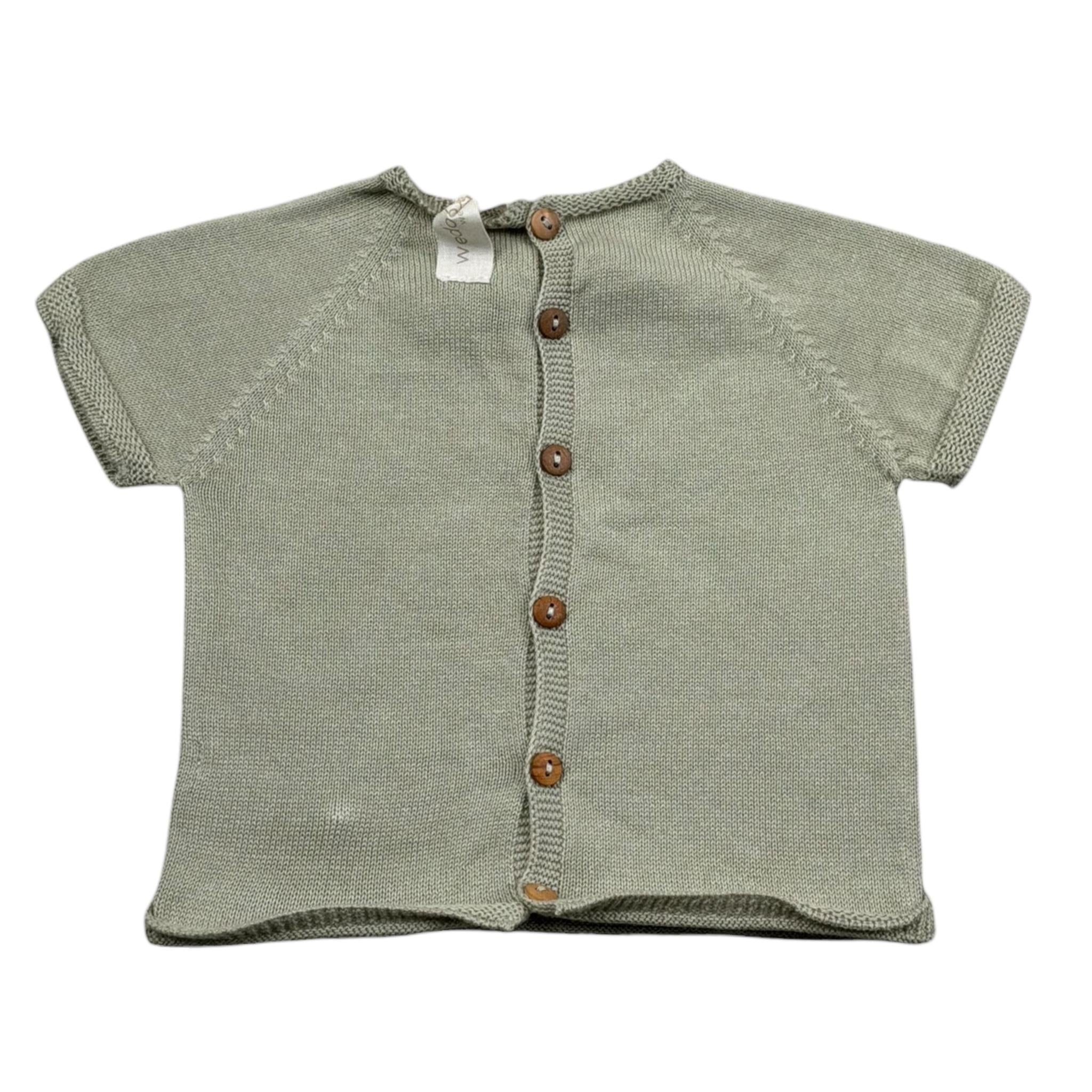 Wedoble T-Shirt Girocollo Tinta Unita  per Neonato V2402302A VERDE WEDOBLE 