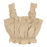 Dondup Top Giromanica Tinta Unita per Bambina DFCA031 BEIGE DONDUP 