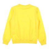 Daniele Alessandrini Sweatshirt Closed Crewneck Einfarbig mit Kontrastdruck Gelb für Jungen