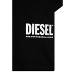 Diesel T-Shirt Girocollo Tina Unita con Stampa Logo Nero per Bambino J02283 NERO DIESEL 