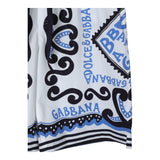 Dolce & Gabbana Bermuda Tinta Unita Con Stampa Fantasia  Bianco Per Bambino