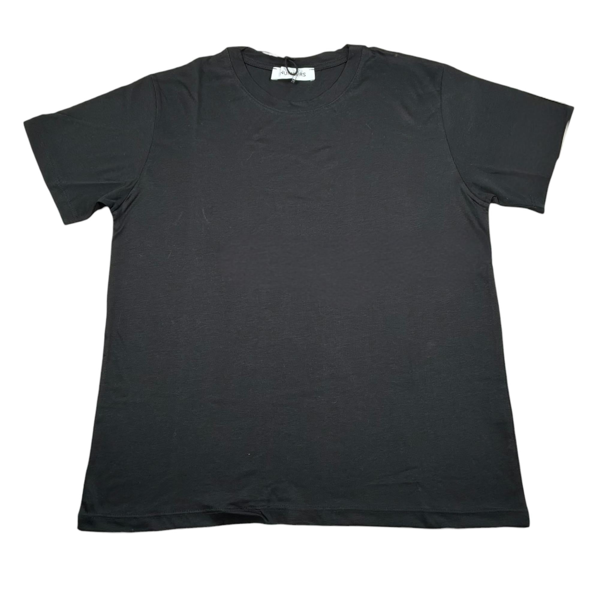 Numbers T-Shirt Girocollo Tinta Unita per Neonato NU02N NERO NUMBERS 