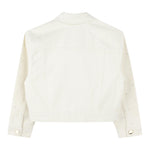 Michael Kors Giubbino Denim Tinta Unita con Applicazioni per Bambina R30293 CREMA MICHAEL KORS 