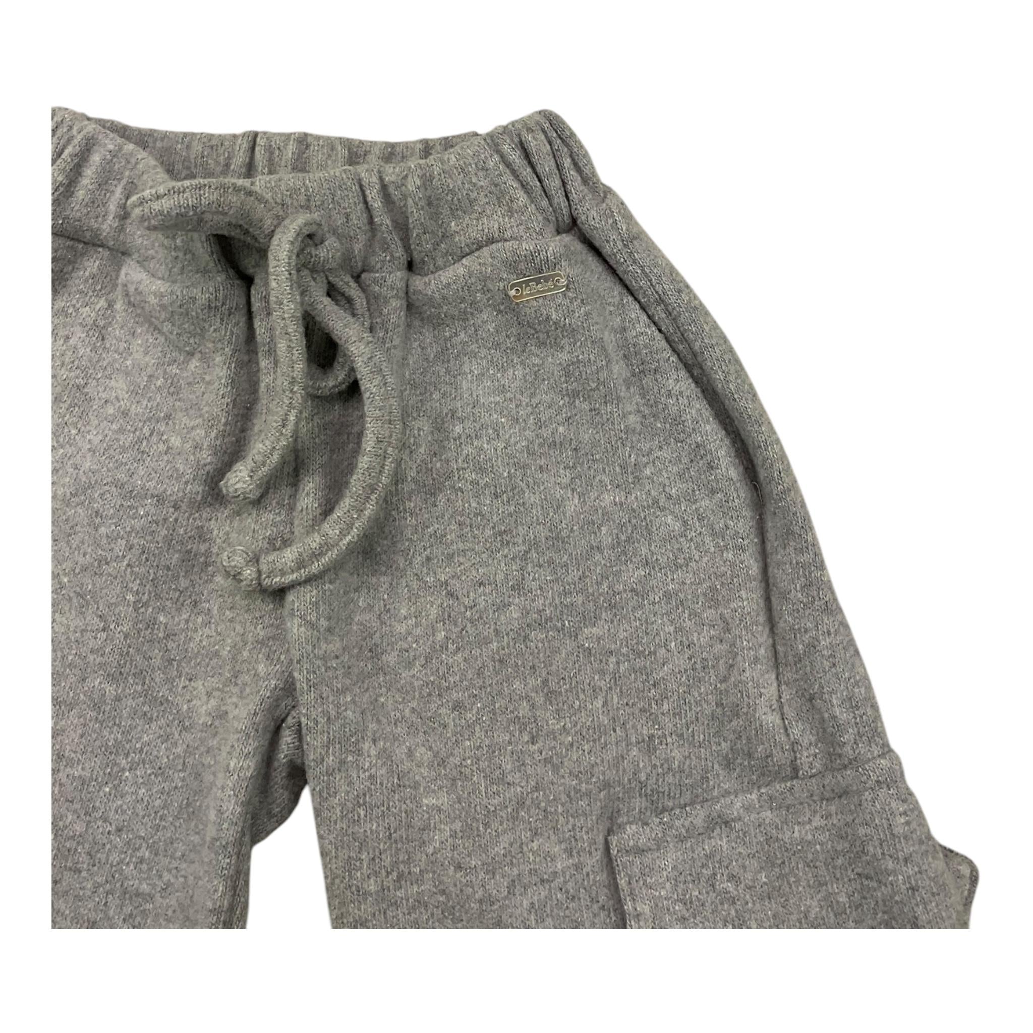 LE BEBE' pantalone tinta unita modello palazzo Grigio per Neonata LBG6170 GRIGIO LE BEBE' 