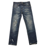 Cianotic Jeans Tinta Unita Con Girovita Regolabile Blu Per Bambino
