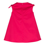 Das ärmellose Eule-Kleid in Fuchsia für Babys