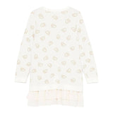 LIU JO abito manica lunga in maglia Panna per Bambina KF4041 PANNA LIU JO 