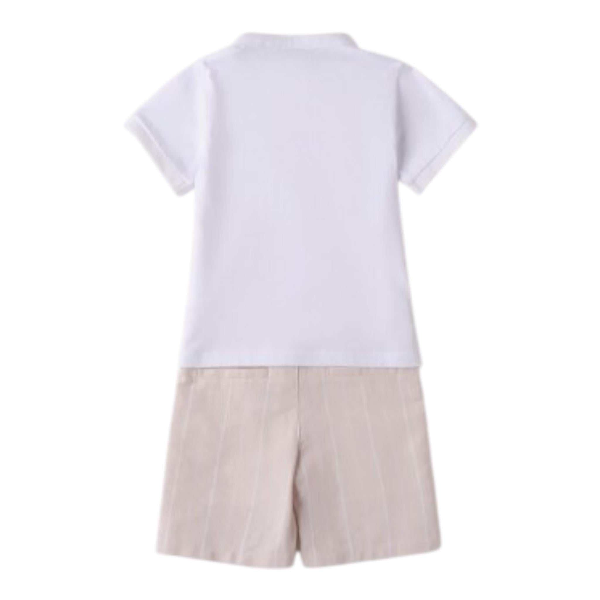 Sarabanda Completo 2 Pezzi T-Shirt-Bermuda per Bambino 0B160J BIANCO SARABANDA 
