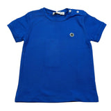 Manuel Ritz T-Shirt Girocollo Tinta Unita con Logo per Neonato MR2675 BLU MANUEL RITZ 