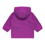 K-Way Giubbino Tinta Unita con Zip E Cappuccio per Bambina K2148NW VIOLA K-WAY 