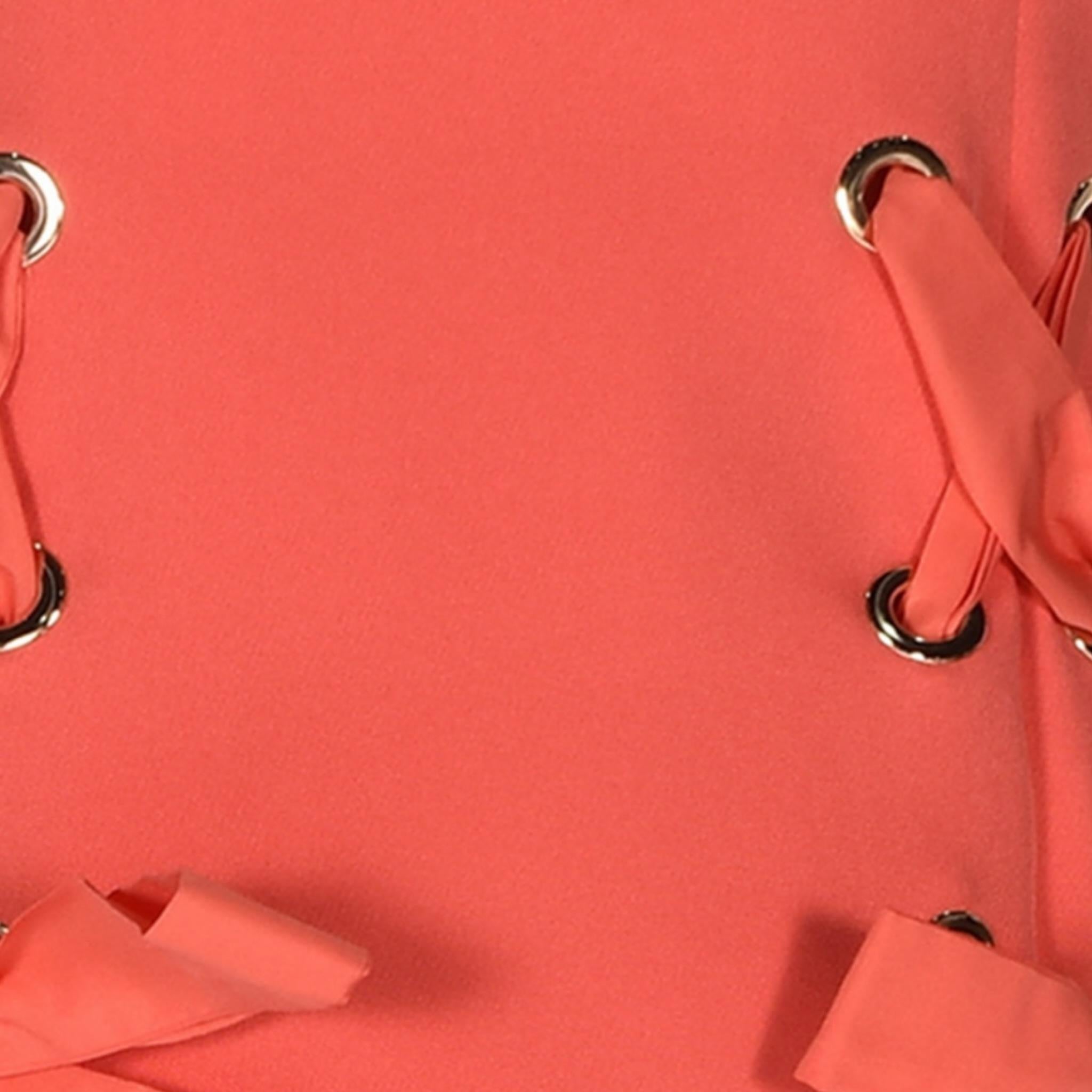 Fun & Fun Abito Tinta Unita Giromanica per Bambina FNCJDR01084 CORALLO FUN & FUN 