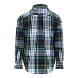 RALPH LAUREN camicia tricolore tinta unita con fantasia a righe Verde per Bambino 323952201002 VERDE RALPH LAUREN 