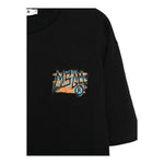 Msgm T-Shirt Girocollo Tinta Unita con Stampa per Bambino S5MSJBTH308 NERO MSGM 