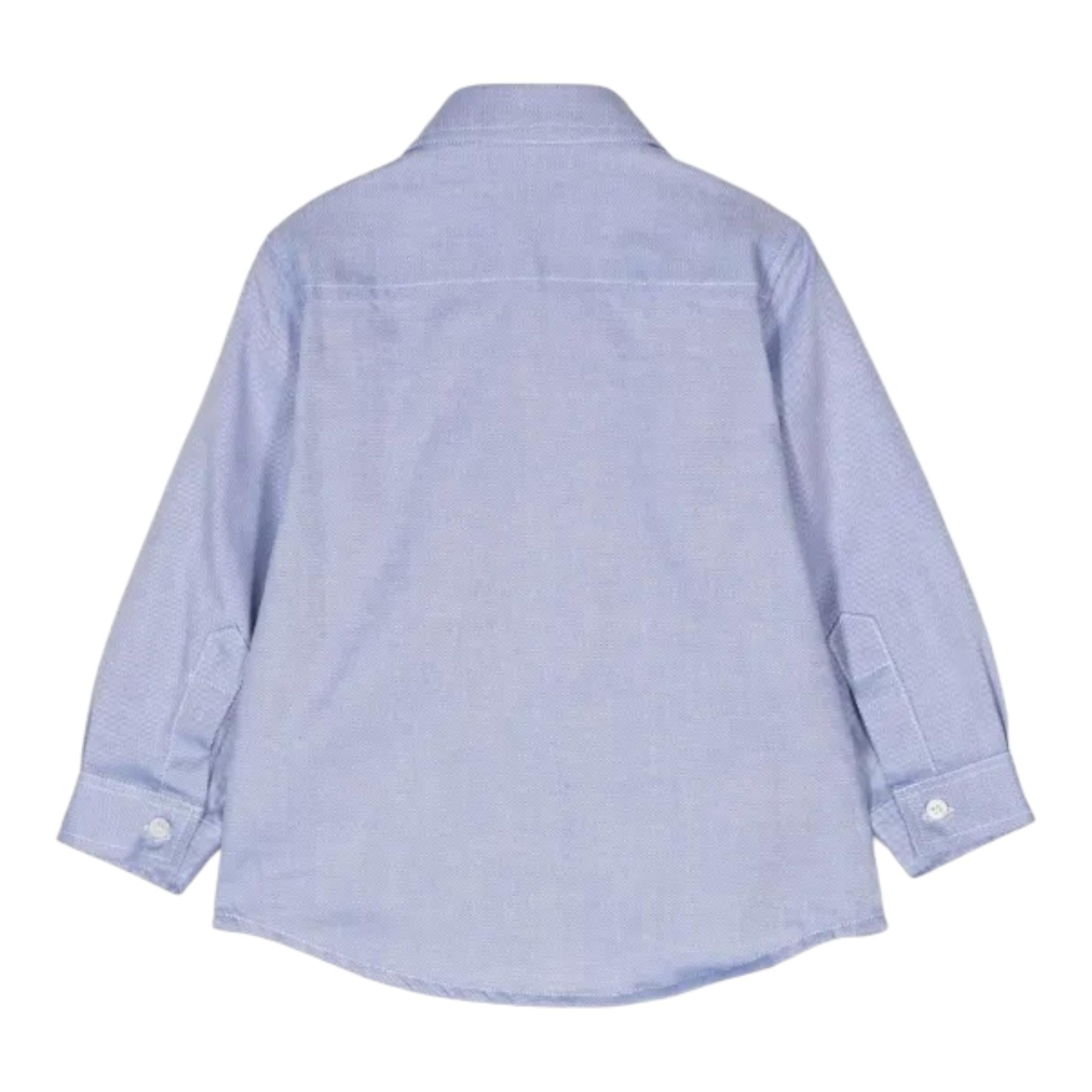 IL GUFO camicia tinta unita con bottoni Azzurro per Neonato A24CL1540052 AZZURRO IL GUFO 