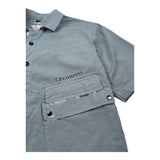 C.P. Company Camicia Mezza Manica Tinta Unita per Bambino CUC00C VERDE C.P. COMPANY 