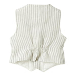 Il Gufo Gilet Fantasia A Righe per Neonato P25GI005L1018 BIANCO/BEIGE IL GUFO 