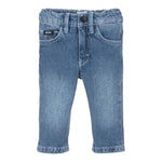 Boss Jeans Tinta Unita con Girovita Regolabile per Neonato J52081 BLU BOSS 