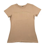 Michael Kors T-Shirt Girocollo Tinta Unita con Stampa per Bambina R30314X BEIGE MICHAEL KORS 